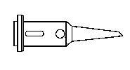 PORTASOL 1.0mm Chisel Tip for SuperPro 125 Soldering Iron