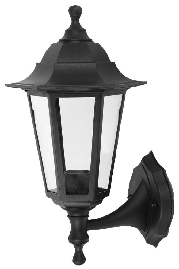 PRO ELEC Venkovní nástěnné lampičky, IP44, E27, polypropylen, 250x165mm