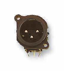 NEUTRIK - Plug Painéil XLR Fireann 5-Pólach, Cothrománach, Suiteáil PCB