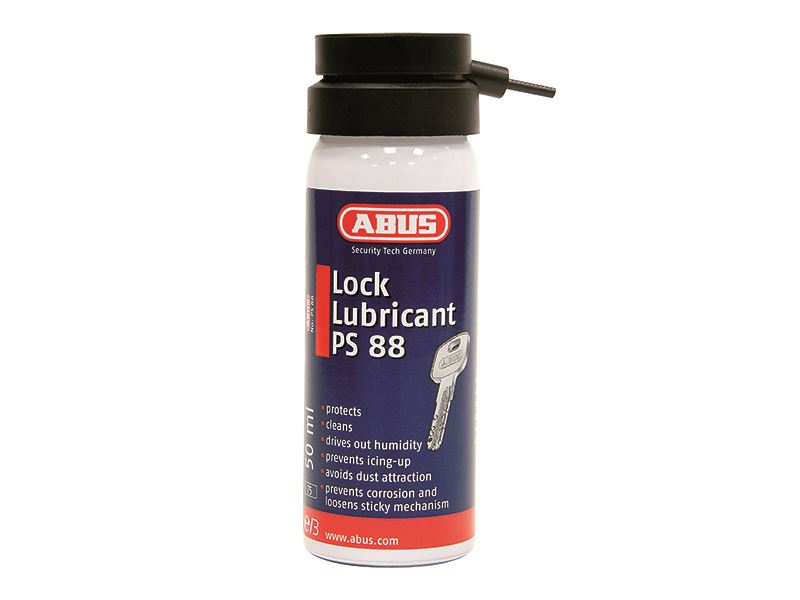 ABUS PS88 Lock Lubricating Spray, 50ml Carded