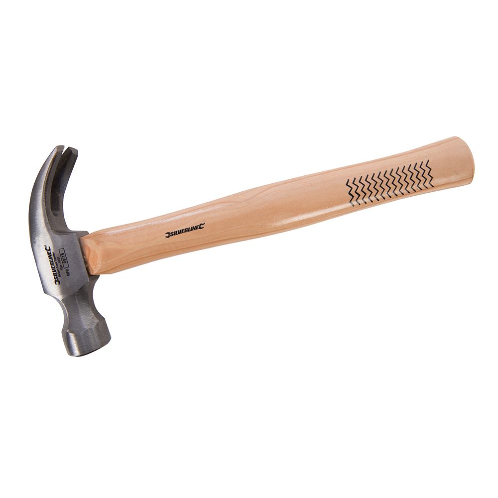Marteau à griffe Silverline 16 oz en frêne, 454 g