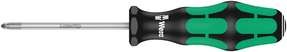 Wera Kraftform Plus PZ1 Screwdriver, 80mm, Anti-Roll
