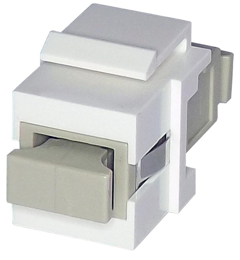 TUK Multimode Fiber-Keystone-Kupplung SC-SC Simplex, Weiß