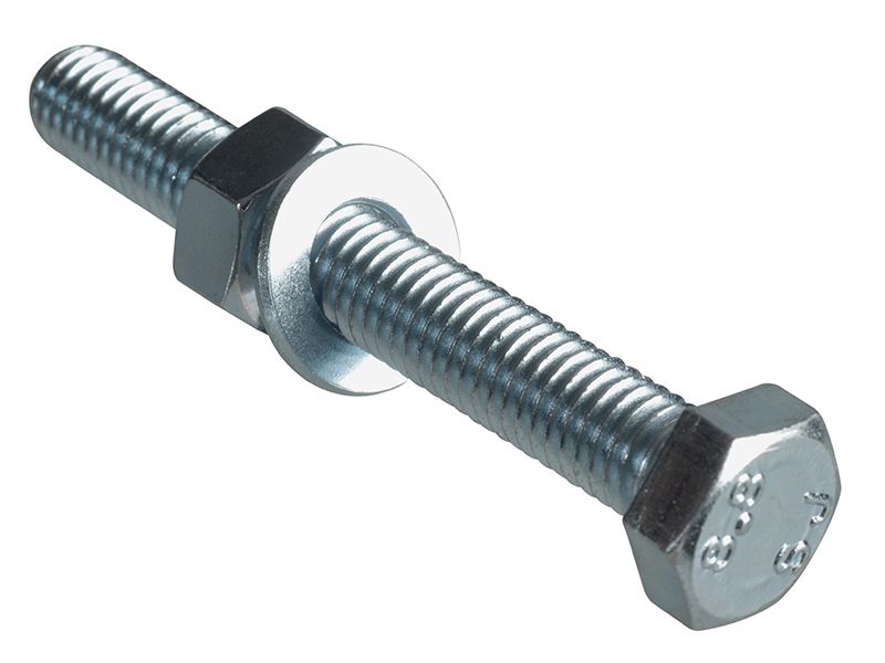 ForgeFix - Scriú Socrú ZP Teannas Ard M8 x 60mm, Pacáiste de 4