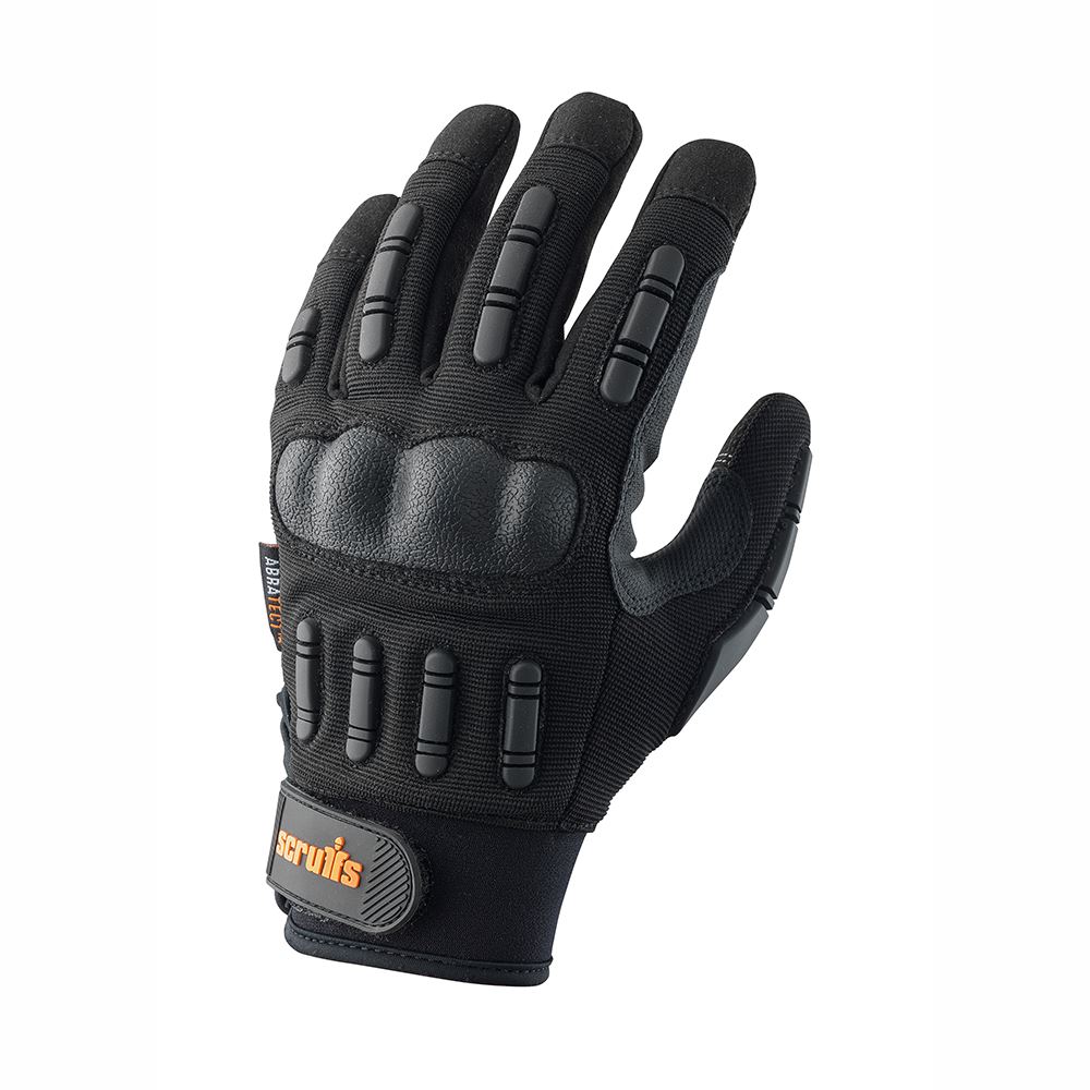 Scruffs Trade Shock Impact Gloves, Black, Size L/9