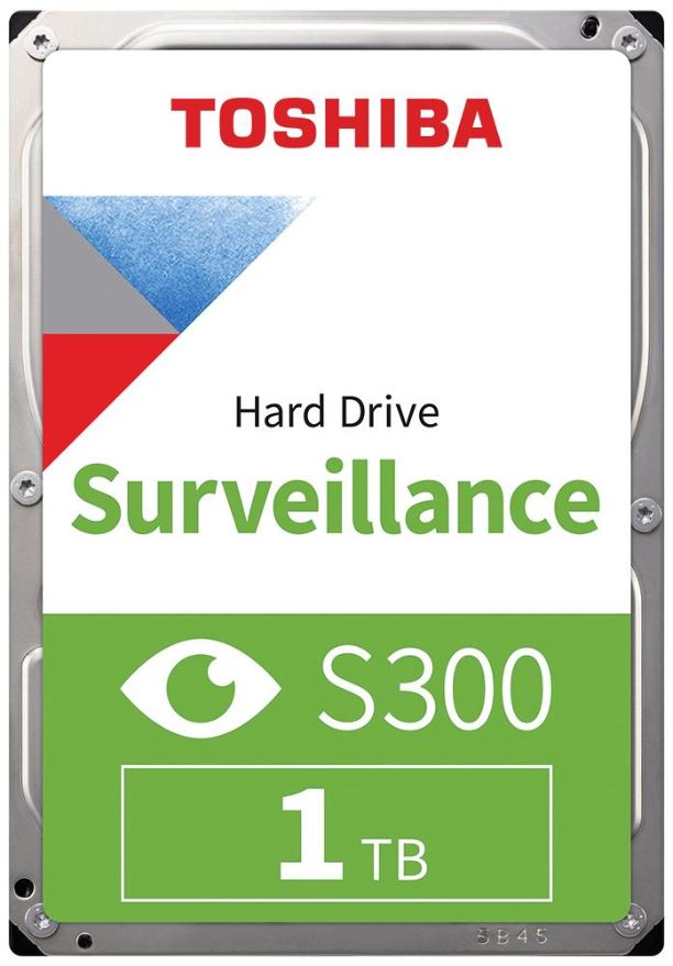 Disco Rígido Toshiba S300 1TB para Vigilância, SATA 3.5 Polegadas