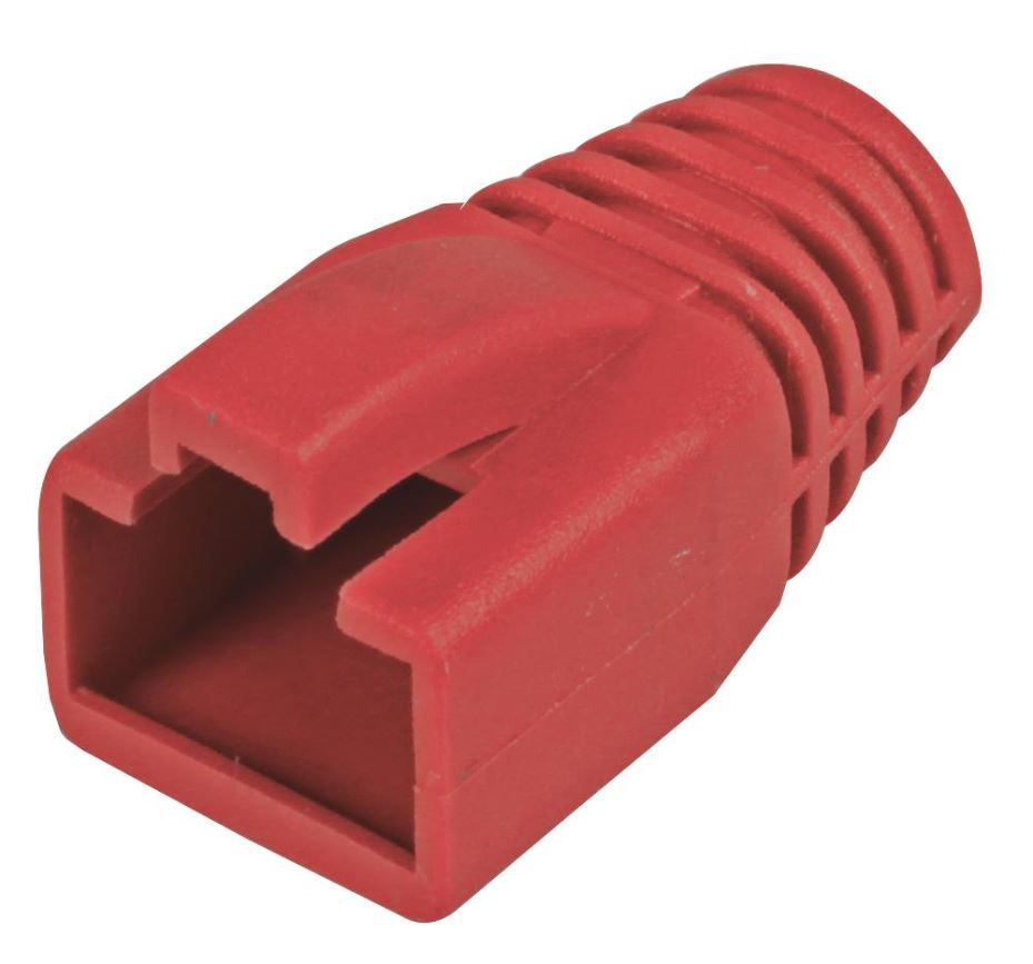 PRO SIGNAL RJ45 Spaningsverlichtingshoezen, Rood, Verpakking van 5