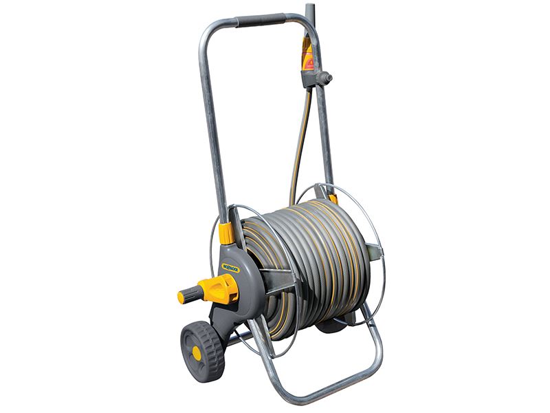 Hozelock 2436 עגלת גליל צינור מתכת 60 מ' + ערכה עם צינור 30 מ'