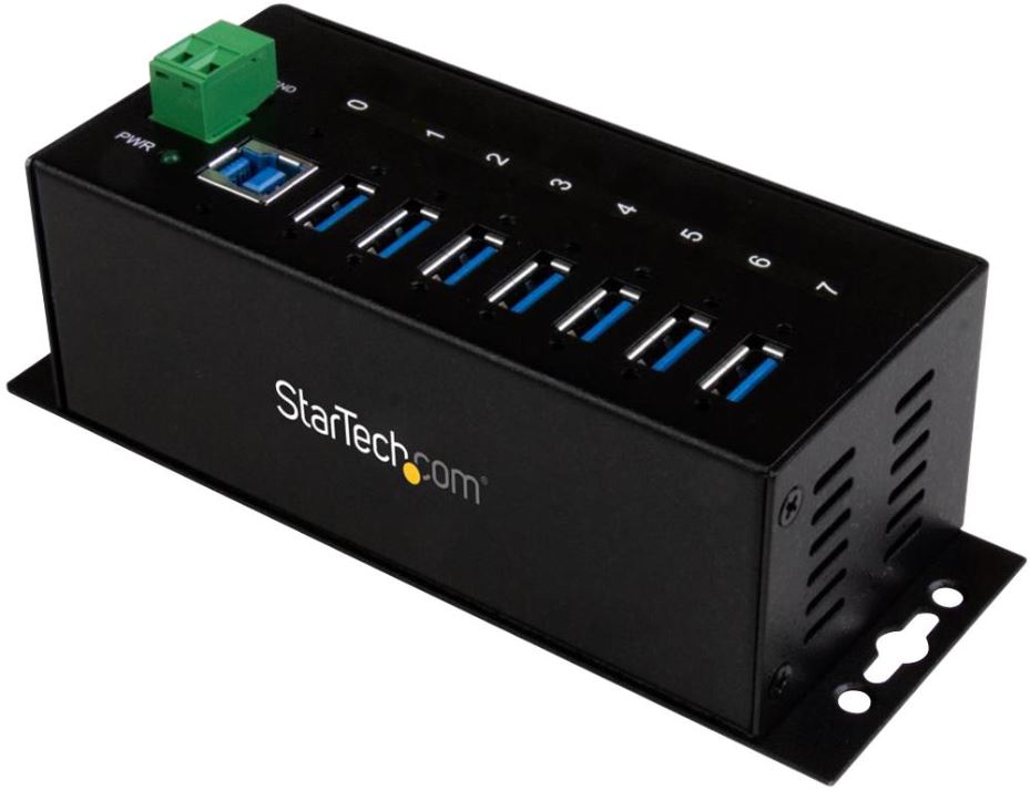 STARTECH - 7 端口工業級 USB 3.0 集線器 (帶 ESD 保護)