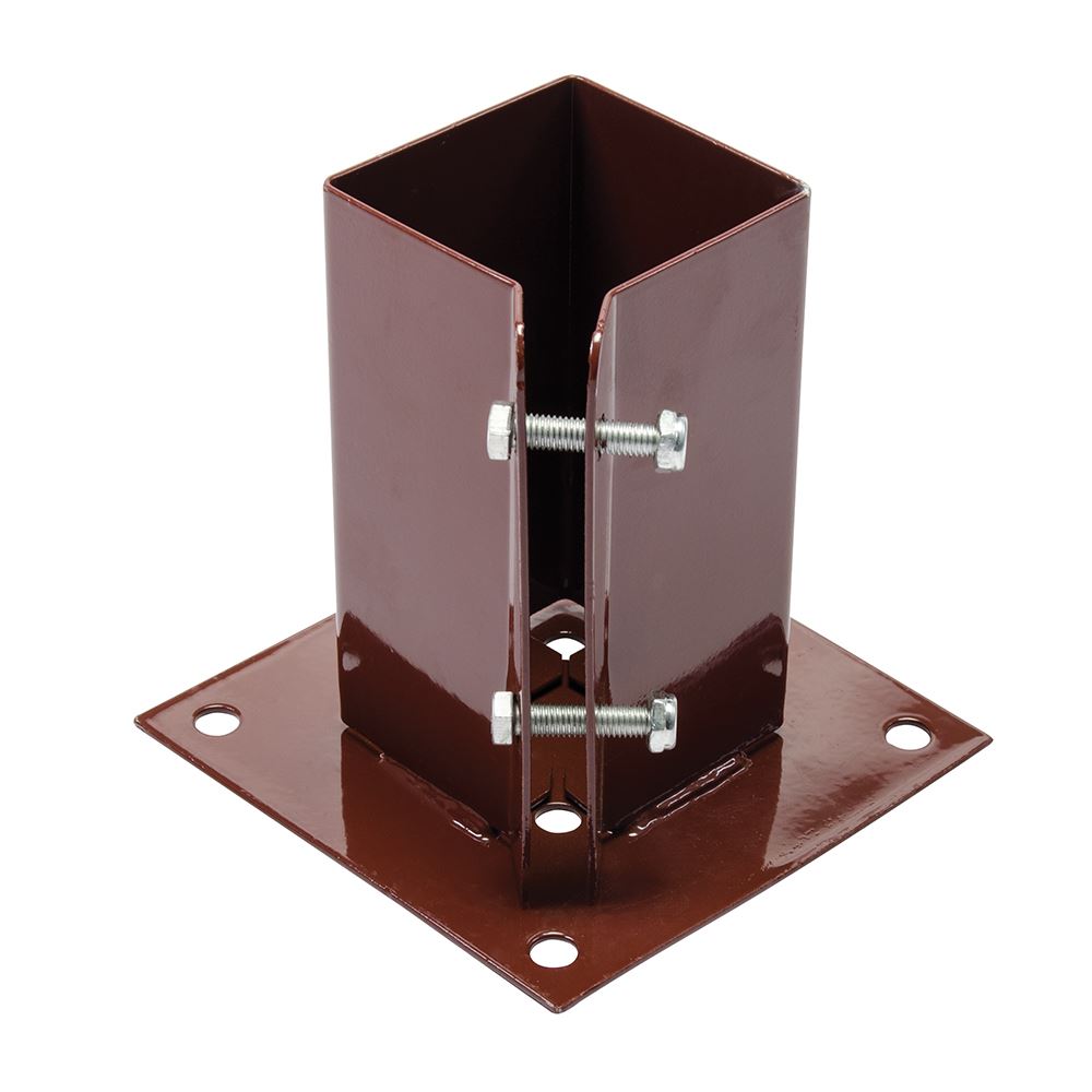 Fixman Bolt Down Post Shoe, Steel, 75 x 75mm
