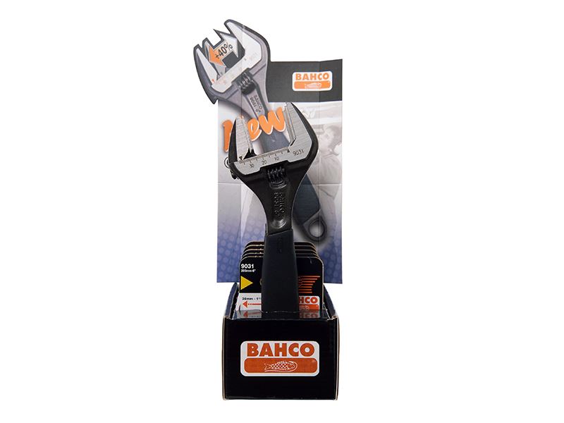 Bahco 9031-5-Disp Set of 5 Black Phosphated Adjustable Wrenches