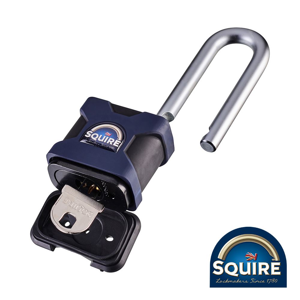 Squire Stronghold – Cadenas à long manille, 50mm, Acier, Sécurité niveau 8