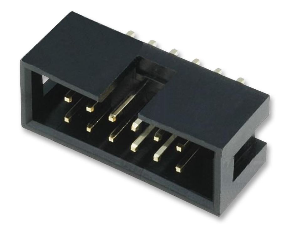 AMPHENOL - Header Menegak, 2.54mm, 12 Way