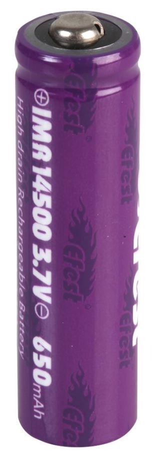 EFEST IMR14500 3.7V 650mAh Batteria al Litio Manganese Ricaricabile