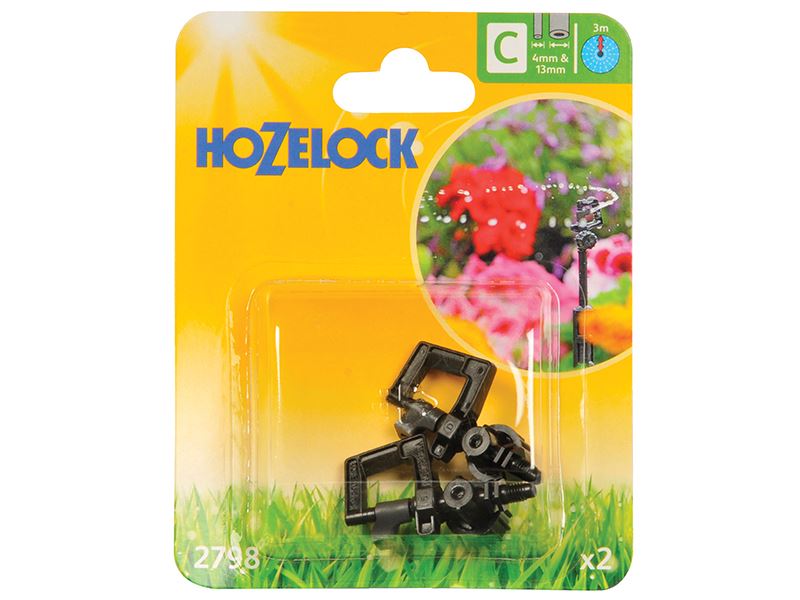 Hozelock 2798 Ρυθμιζόμενος Μίνι Ψεκαστής 360° (Σετ 2 τεμαχίων)