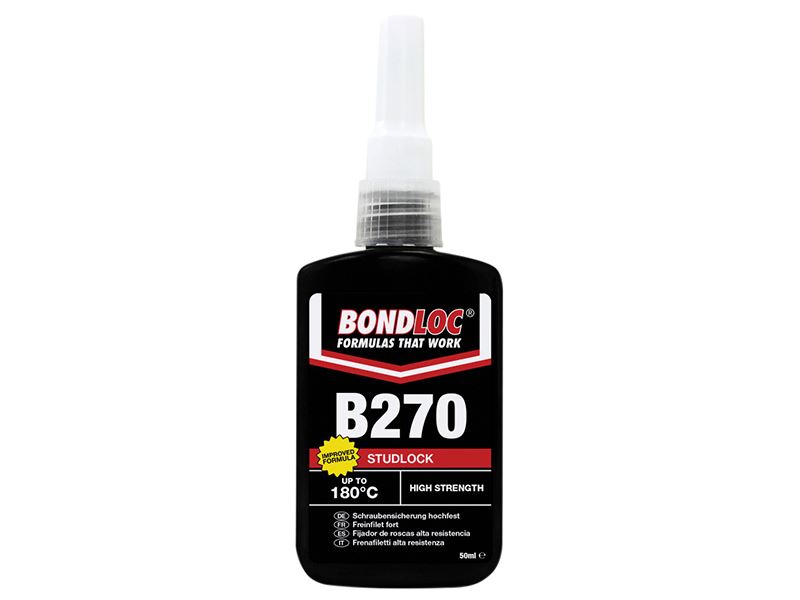 Bondloc B270 Studlock High Strength Threadlocker, 50ml