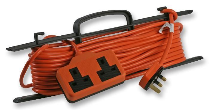 PRO ELEC 15m Tuinverlengkabel met Dubbele Contactdoos