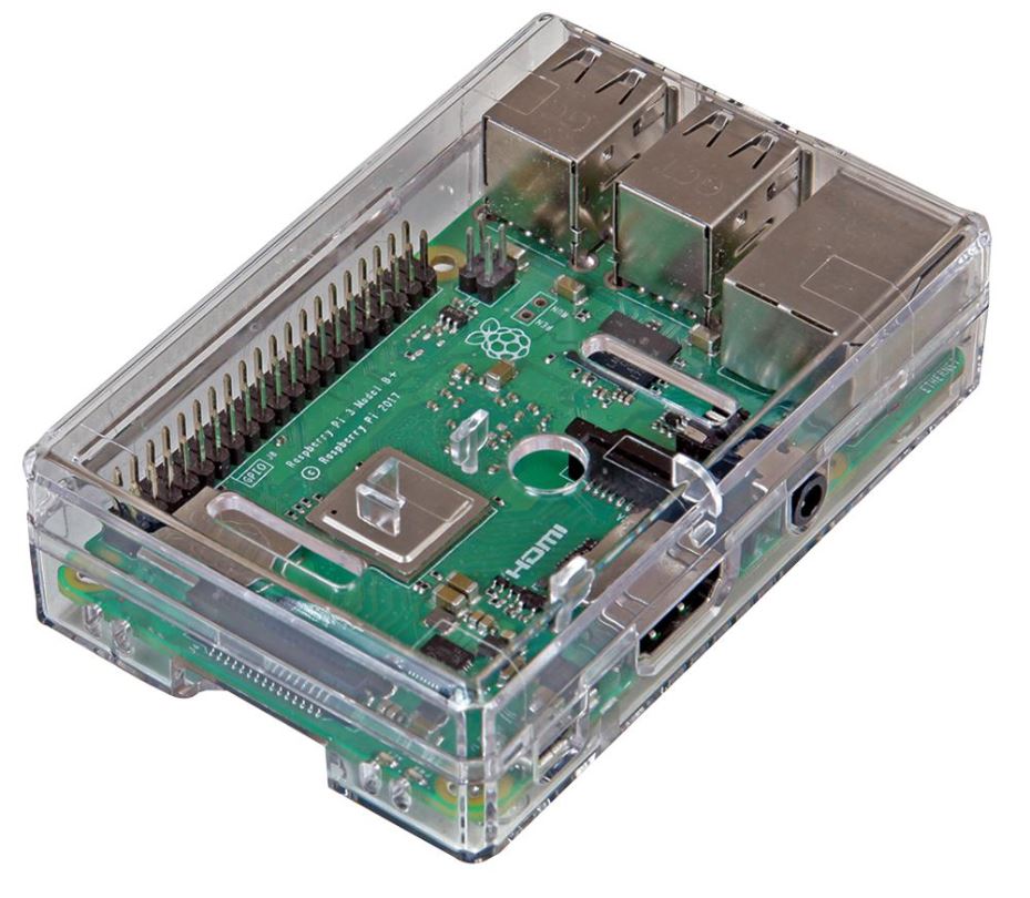 PRO SIGNAL Transparante Raspberry Pi 3 B+ Behuizing, Tweedelig
