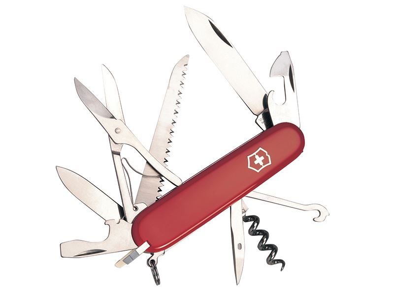Victorinox Huntsman Swiss Army Knife, Red, 91mm