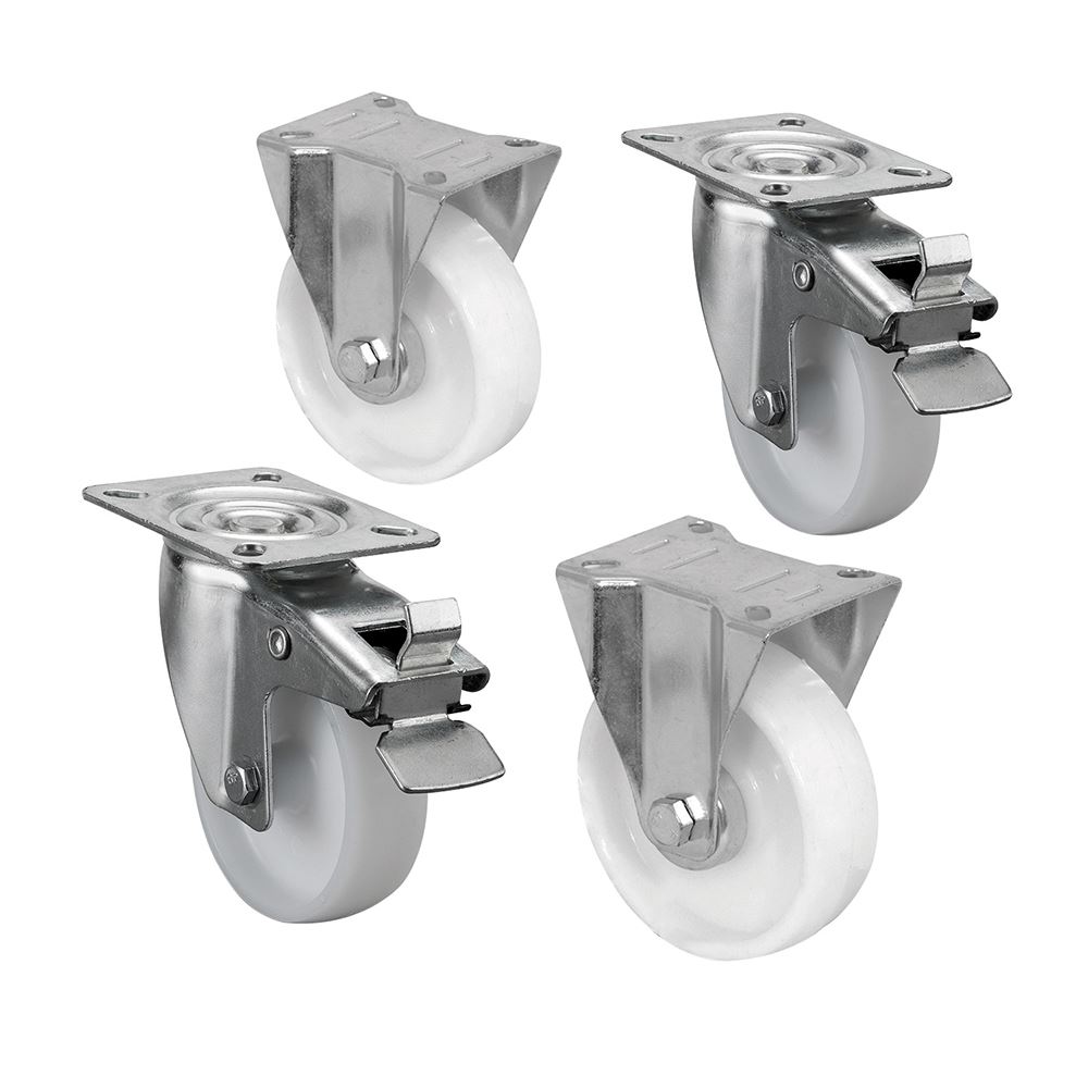 Van Vault Heavy-Duty Castor Set with Brakes, 4-Pack