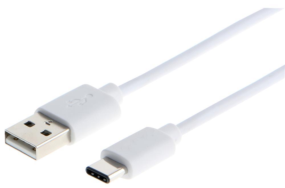PRO SIGNAL - Câble USB 2.0 A vers C, 2m, Blanc