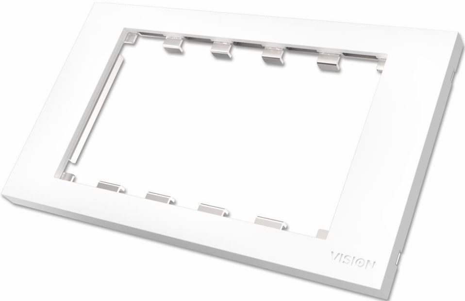 VISION AV Techconnect³ Cadre Double UK Blanc