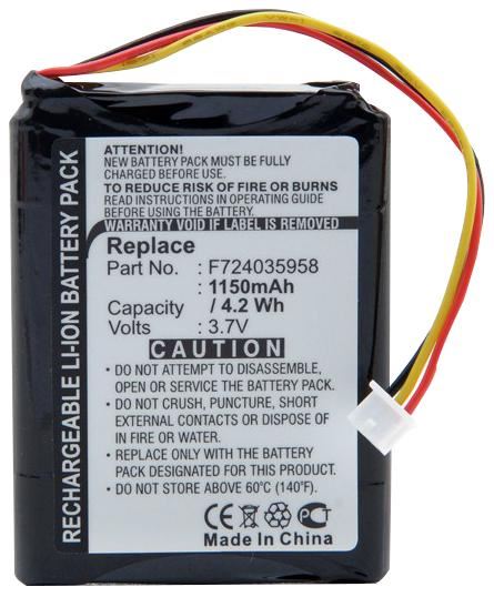 ENIX ENERGIES GPS Battery for TomTom One Devices, 3.7V 800mAh Li-Ion