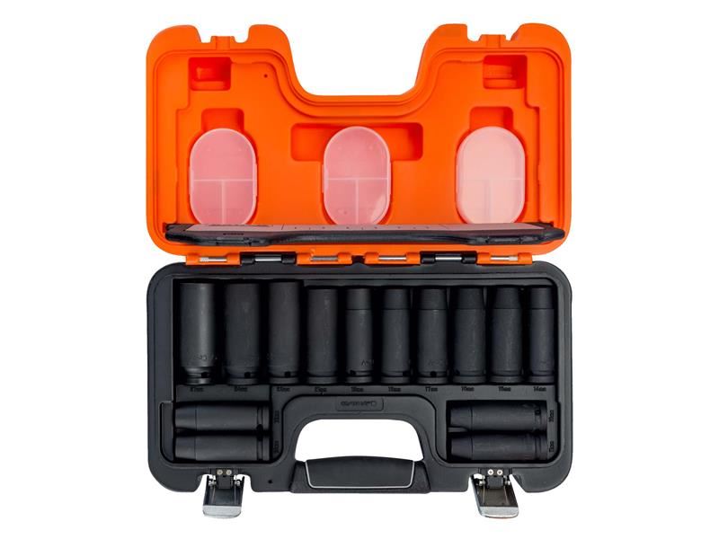 Bahco DD/S14 1/2in Drive Deep Impact Socket Set (14 Piece)