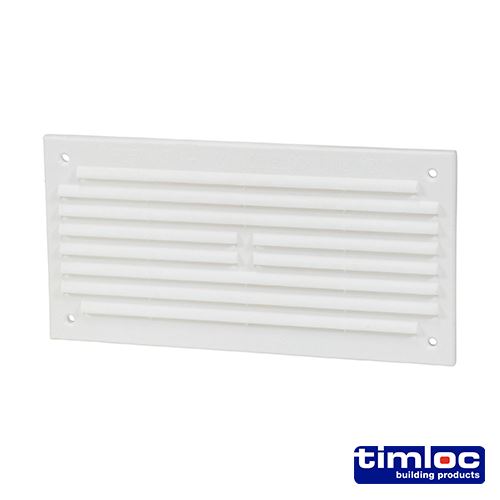 Timco רשת אוורור פנימית מיניאטורית עם רשת נגד חרקים, לבן, 166x85 מ״מ
