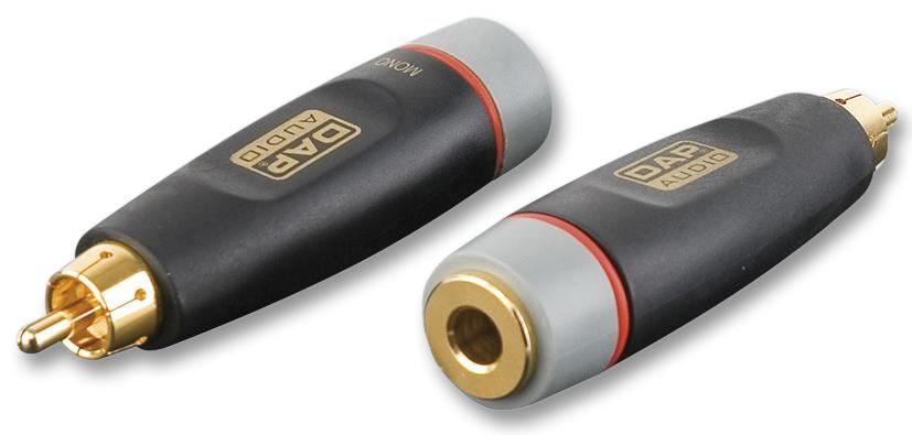 XCALIBER - Tiontaire RCA go Seaca Steirió 6.35mm, Ór-Phlátáilte
