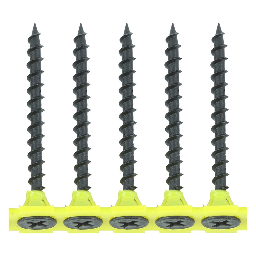 Timco Collated Drywall Screws, 3.5x45mm, Black Phosphate, 1000pcs