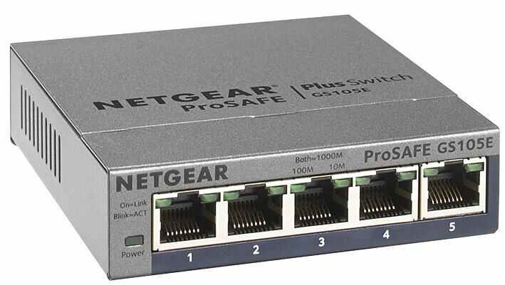 NETGEAR - Suis Ethernet Gigabit 5 Port ProSafe Plus