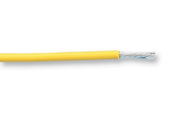 BRAND REX - PTFE 7/0.12mm 28 AWG 黃色電纜 25米
