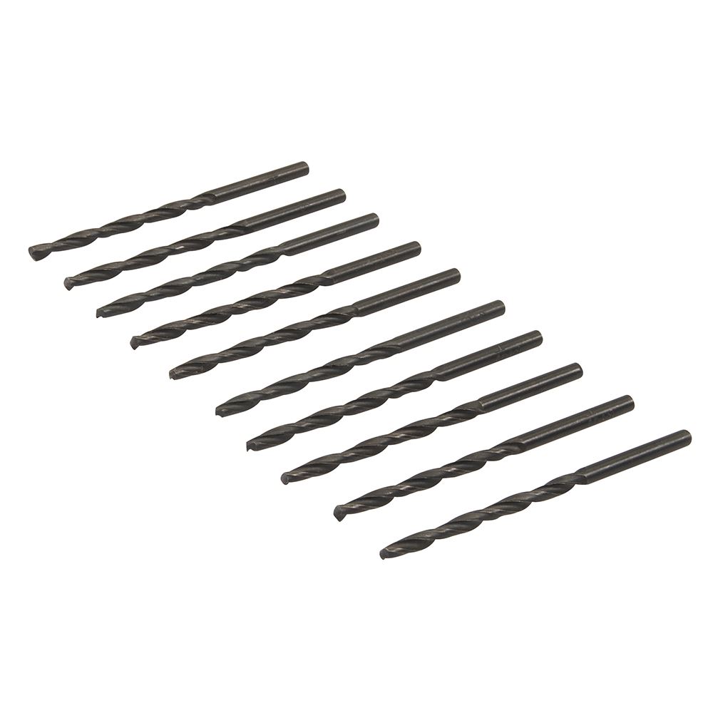 Silverline Metric HSS-R Jobber Drill Bits, 3mm - Pack of 10