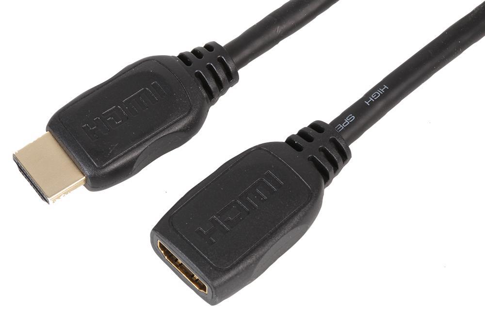 PRO SIGNAL - Câble HDMI Extension 4K Mâle/Femelle, 3m, Blindé Or