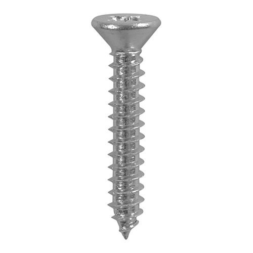 Timco PZ Countersunk Self-Tapping Screws, A2 Stainless Steel (4.8x19mm, 200pc)