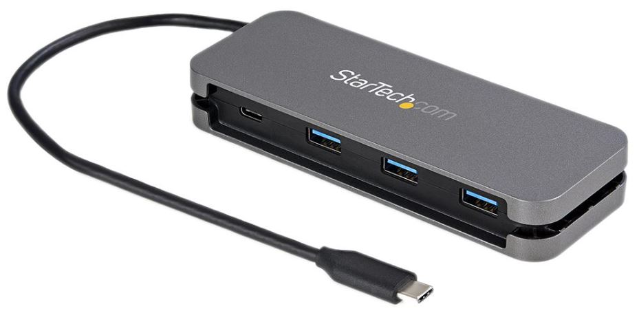 STARTECH Hub USB 3.1 Gen 1 de 4 Puertos, USB-C a 3x USB-A y 1x USB-C