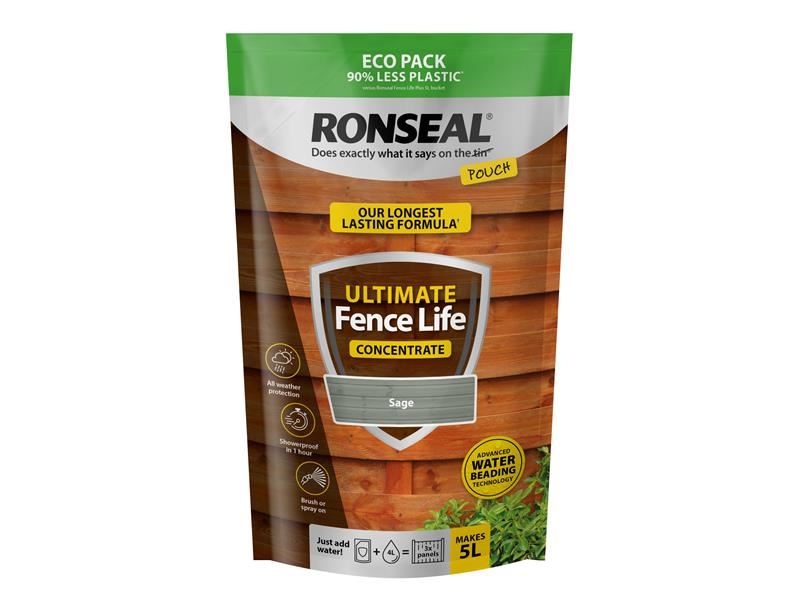 Ronseal Ultimate Fence Life Concentrato, Colore Salvia, 950ml
