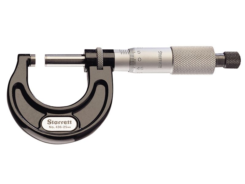 Starrett Buitenmicrometer 436.1XRL-2 25-50mm, 0,025mm Graduatie