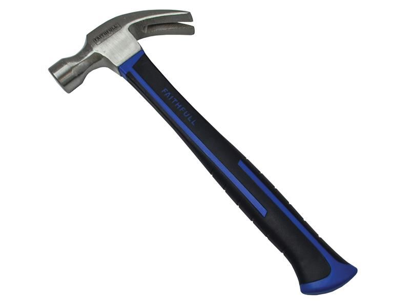 Faithfull Claw Hammer with Fibreglass Handle, 454g (16oz)