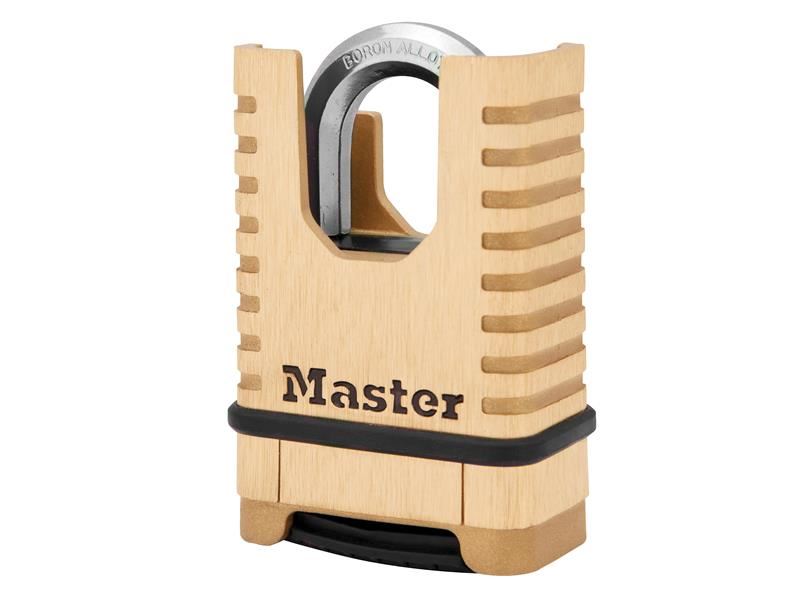 Master Lock Excell™ 封閉式鎖扣黃銅密碼鎖 58毫米