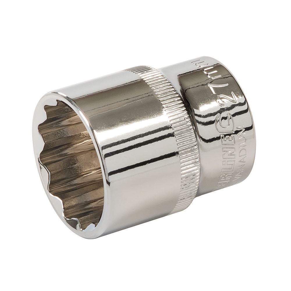 Silverline 1/2-Inch Drive 12-Point Metric Socket - 27mm