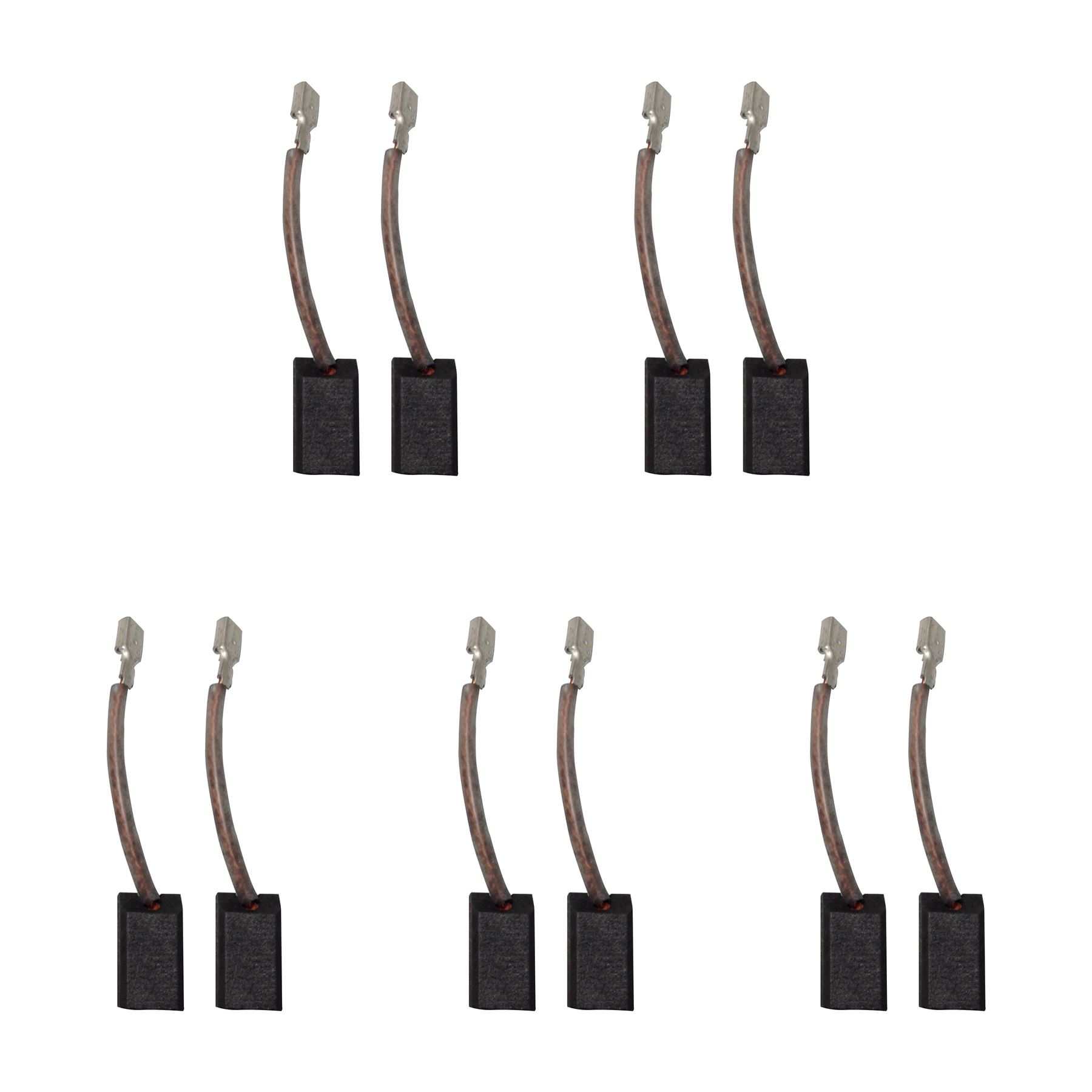 5 Sets of Carbon Brushes for Bulle Mini Grinder, 6.5 × 7.5 × 14mm