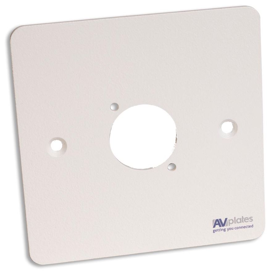 AVPLATES 1 Gang D-Shell Wall Plate, White, 86x86mm