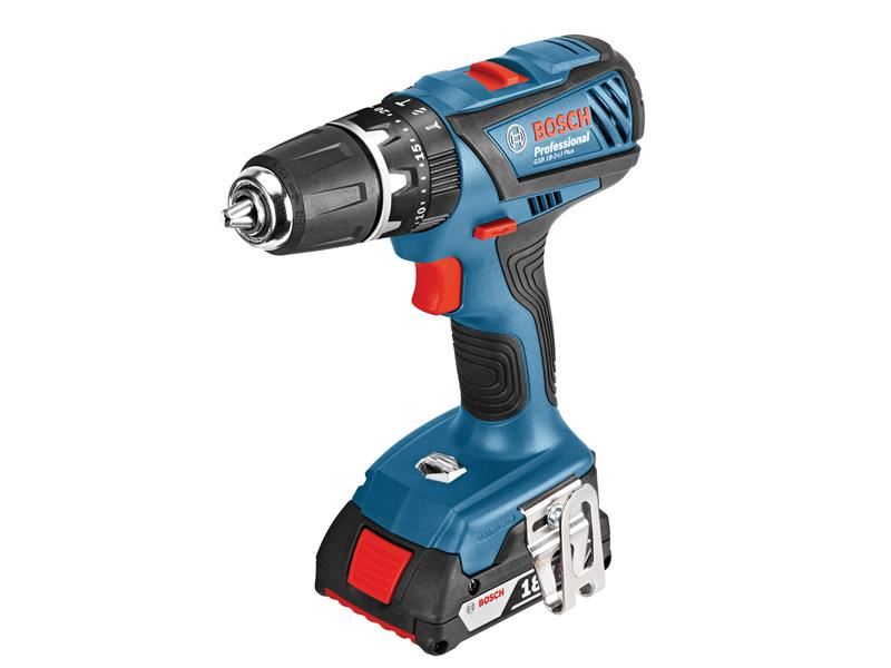 Bosch GSB 18V-21 充電式油壓鑽 18V 2 x 4.0Ah 鋰電池套裝