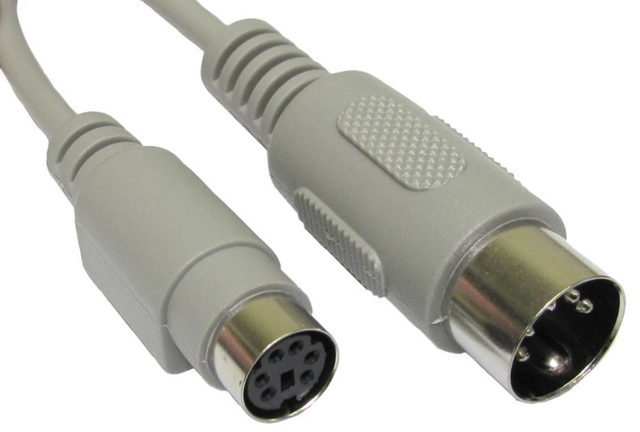 PRO SIGNAL - 5-poliger DIN-Stecker auf 6-polige Mini-DIN-Buchse Adapter, 150mm