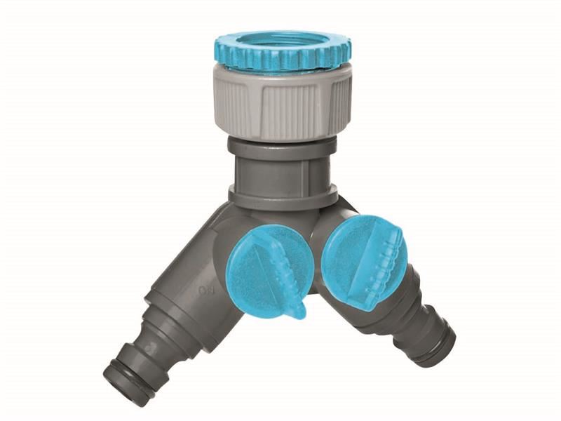 Flopro Dubbele Kraanconnector voor Tuinslangen