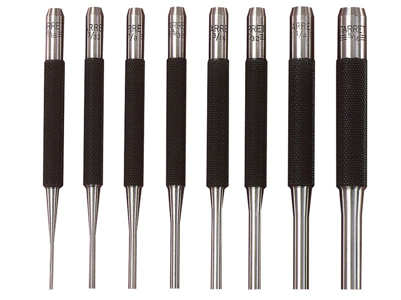 Starrett Juego de Punzones de Acero Templado, 8 Piezas