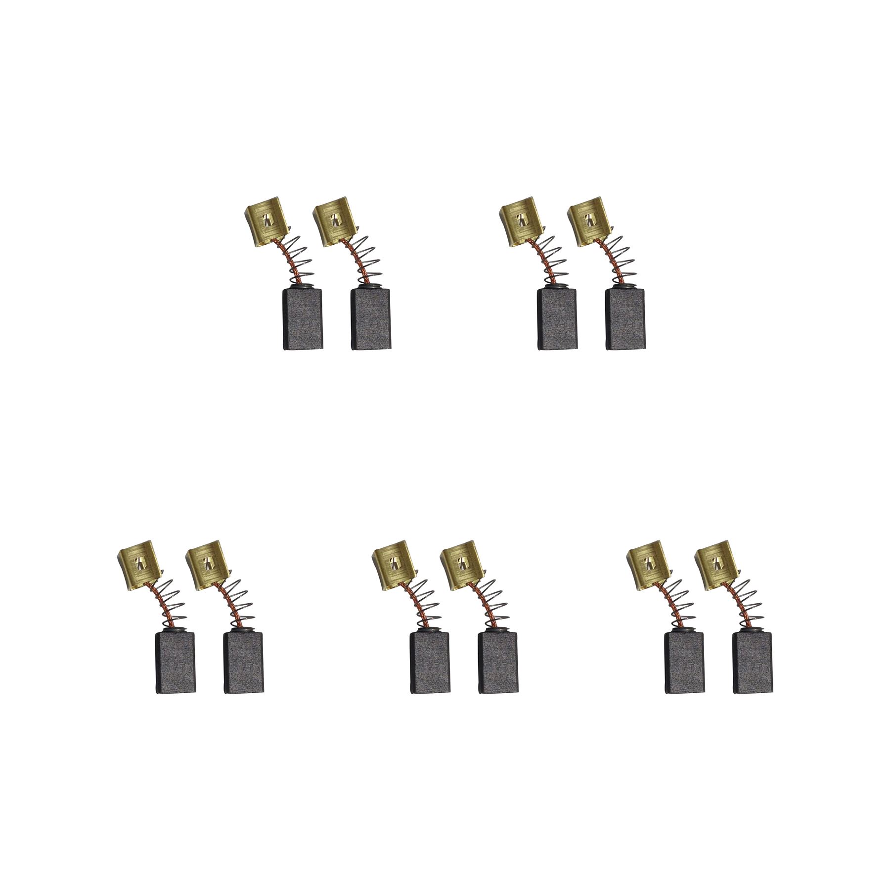 Black & Decker Mini Slijpmachine Koolborstels, 5 sets (10 borstels), 6.4 x 8 x 