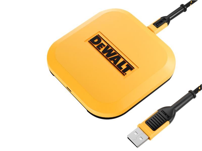 DEWALT Draadloze Oplaadplaat Snel Opladen, Qi-compatibel, Kevlar Kabel
